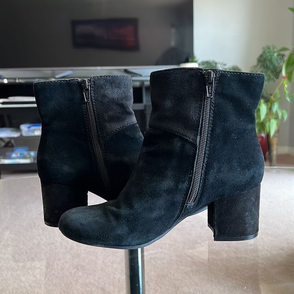 Nine West black block heeled ankle Bootie - Picture 5 of 7